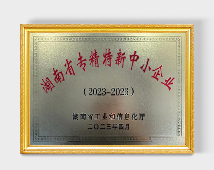 Hunan Provincial Specialized, Refined, Distinctive, and Innovative SMEs